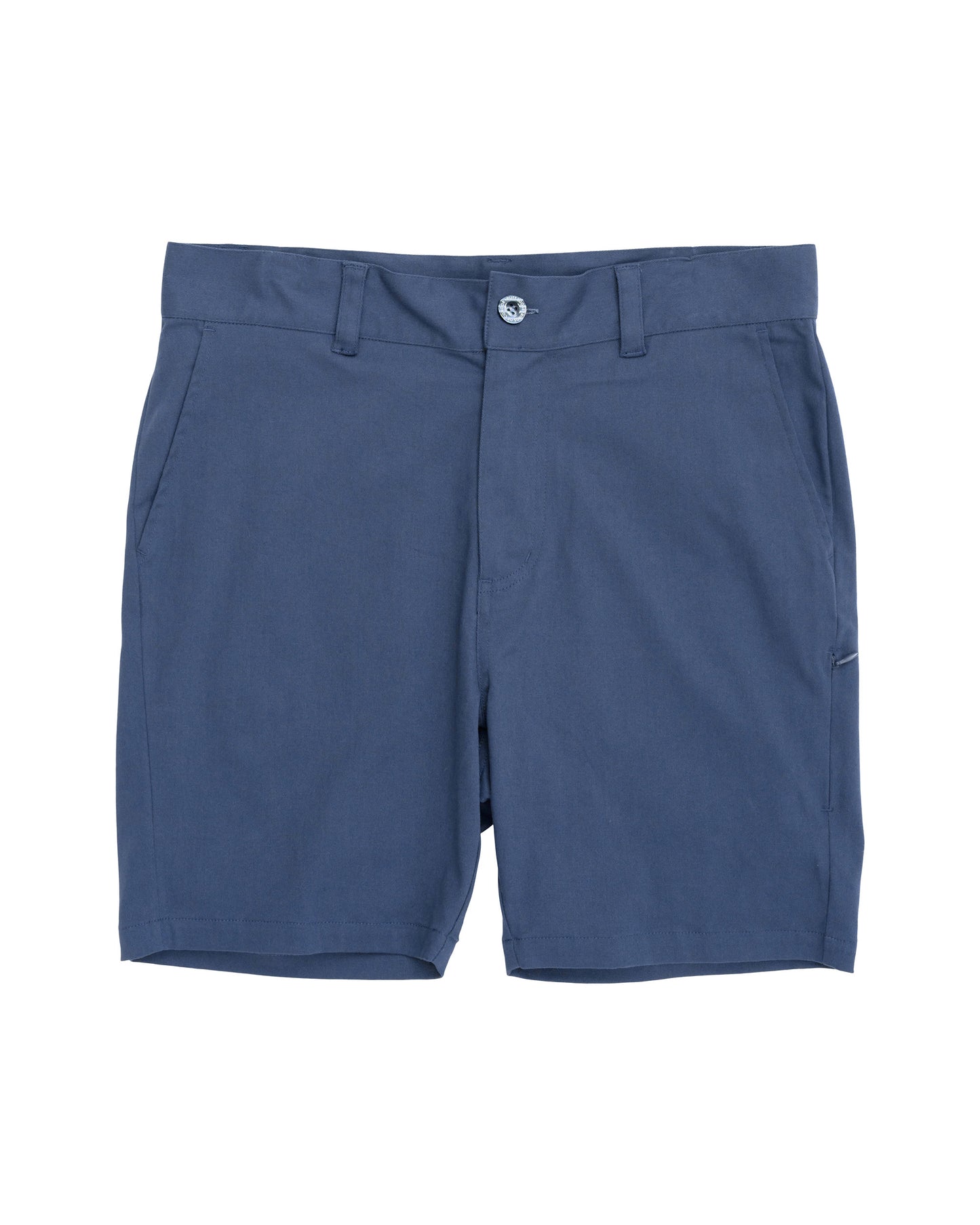 Blue shorts on a white background