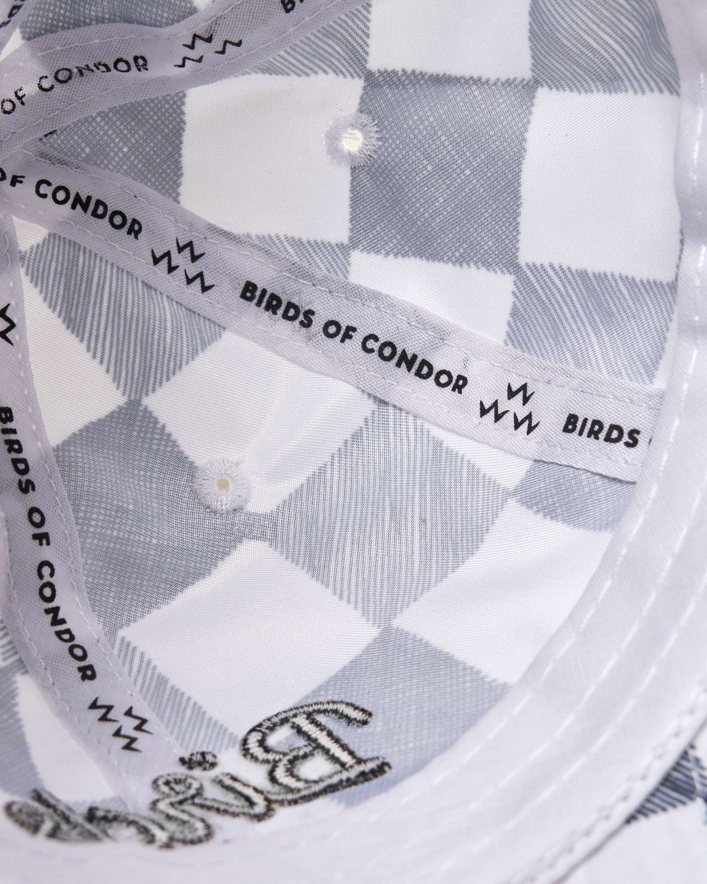 Birds Gingham Cap