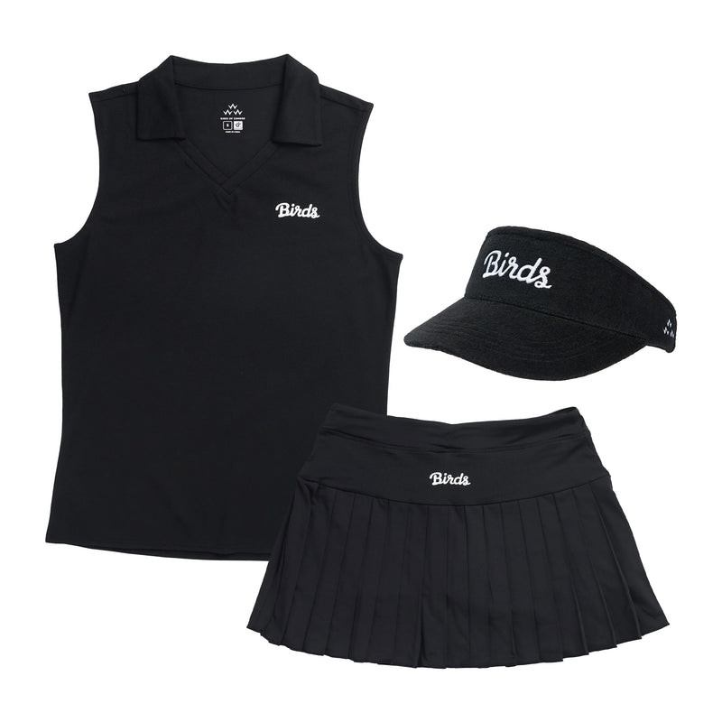 Black Birds Sleeveless Polo Bundle