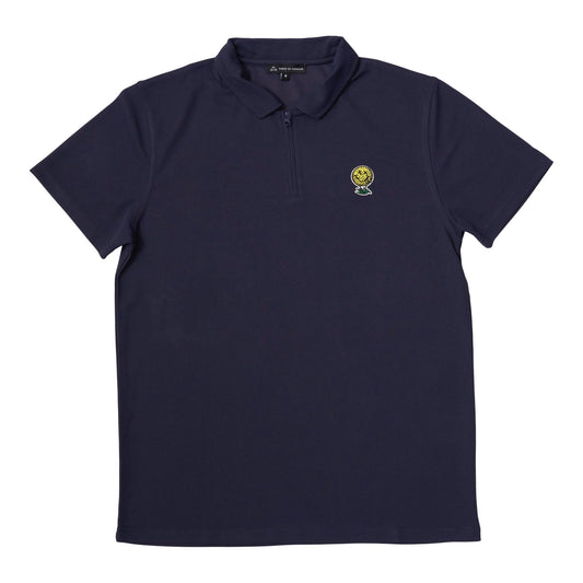 Neverfind Quarter Zip Polo - Navy