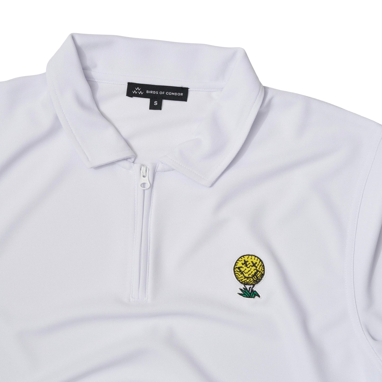 Neverfind Quarter Zip Polo - White