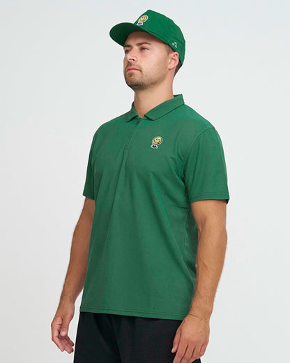 Neverfind Quarter Zip Polo - Green