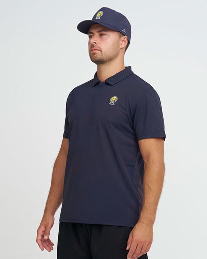 Neverfind Quarter Zip Polo - Navy