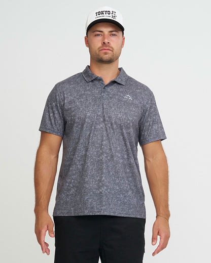 Triple Eagle Acid Polo – Black
