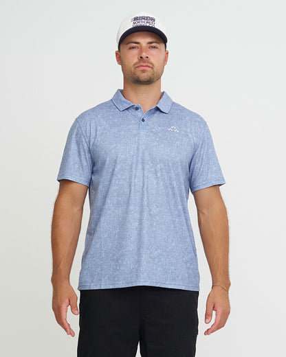 Triple Eagle Acid Polo – Blue