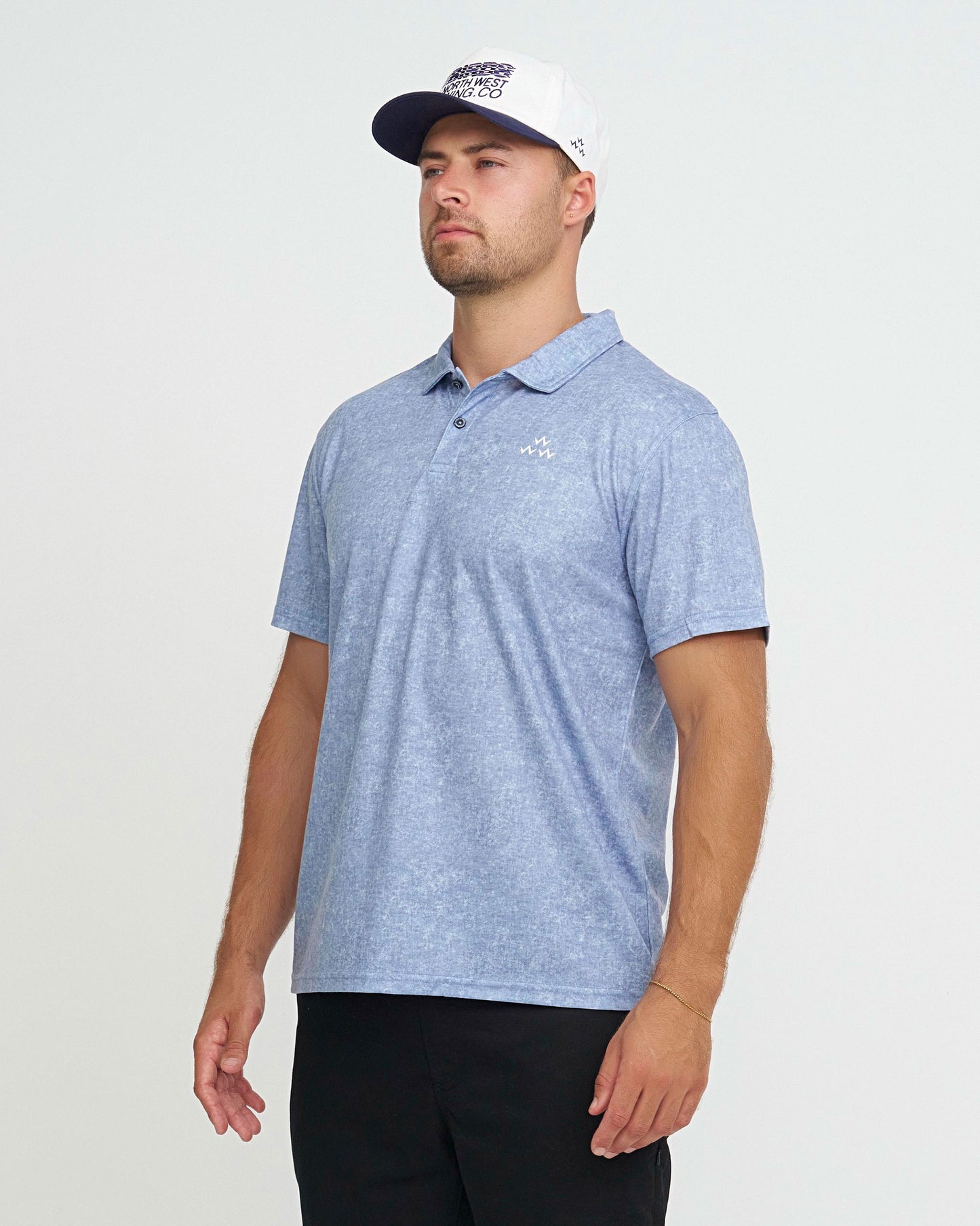 Triple Eagle Acid Polo – Blue