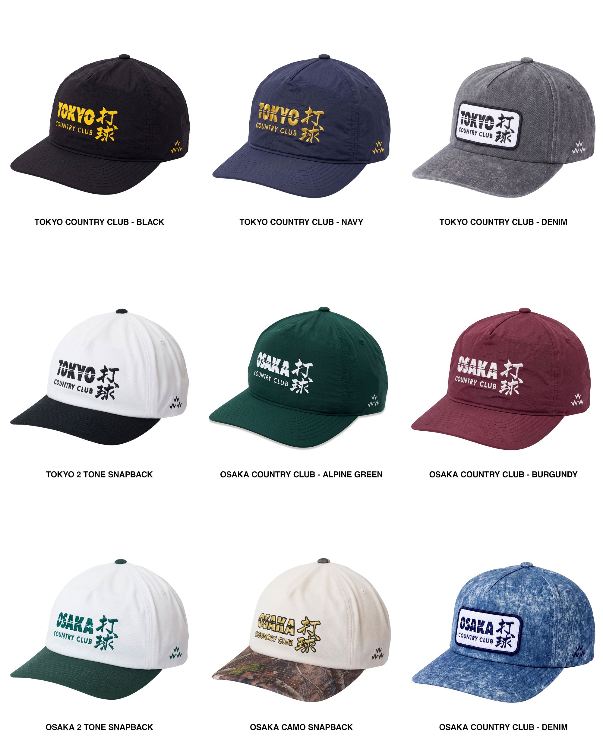 Tokyo & Osaka | Country Club Hats by Birds of Condor