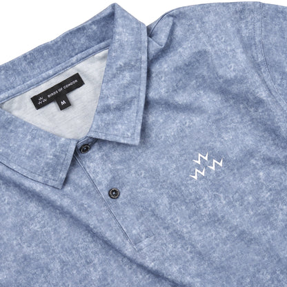 Triple Eagle Acid Polo – Blue