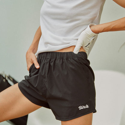 Birds Shorts – Black