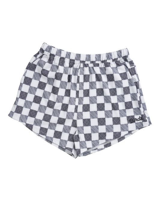 Birds Shorts Gingham
