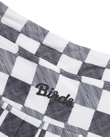 Birds Gingham Skort