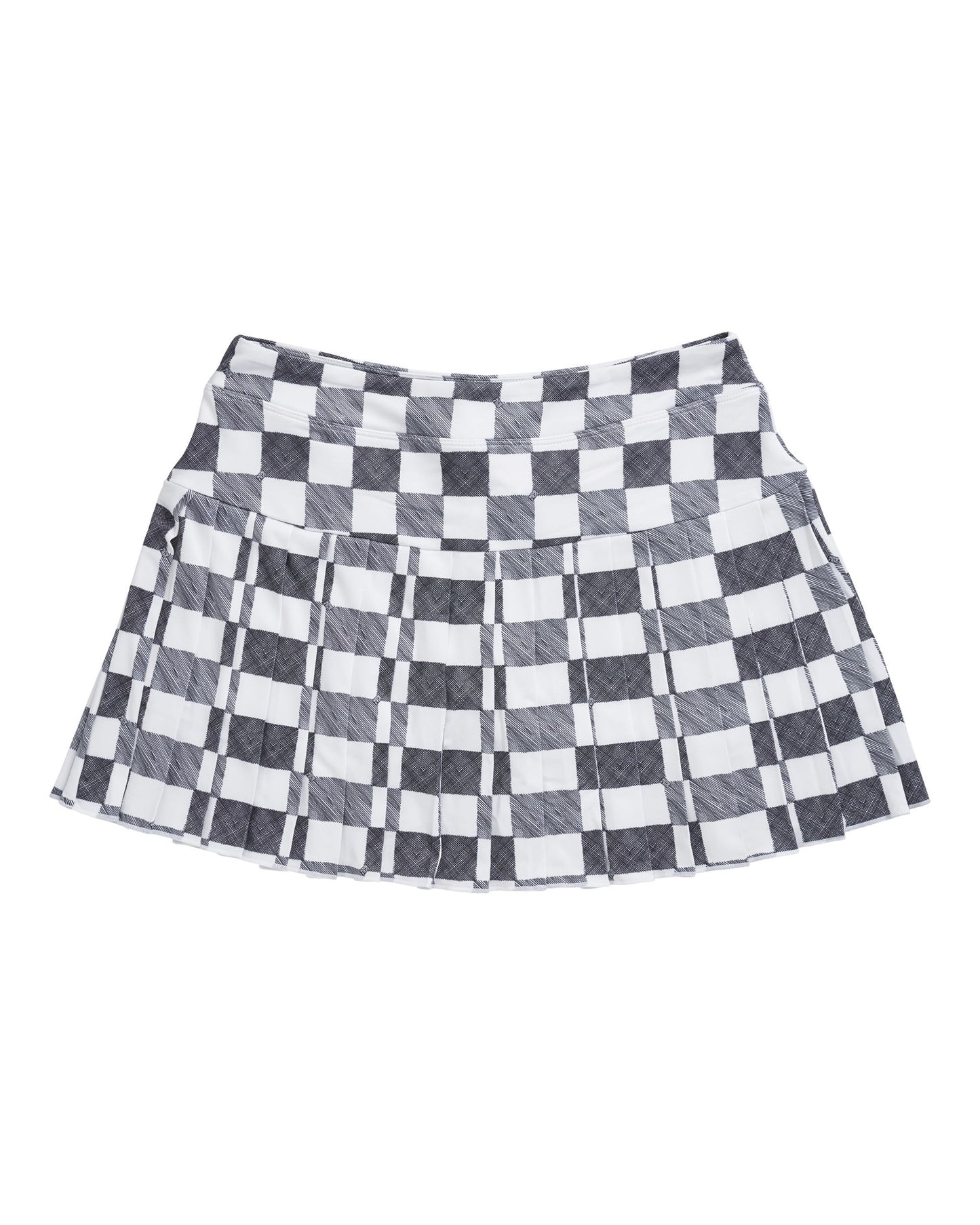 Birds Gingham Skort