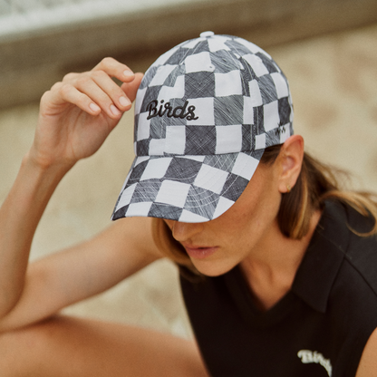 Birds Gingham Cap