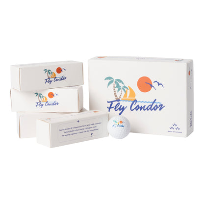 birds of condor white tour performance golf ball carton sleeves promotional image