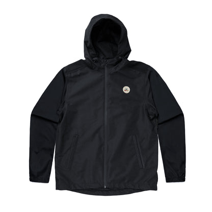 birds of condor black global all weather rain wind golf jacket