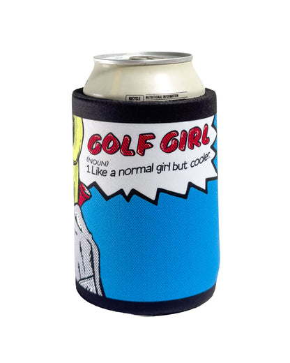 Golf Girl Beer Koozie