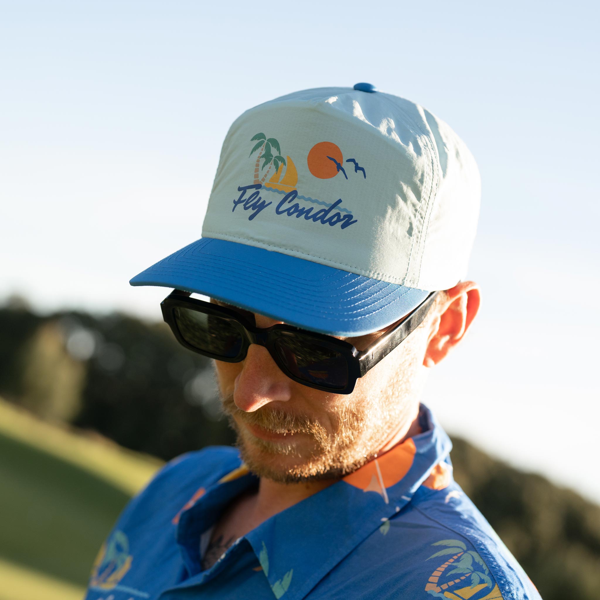 Costa Fishing Sunglasses Blue Snapback Baseball Cap Hat