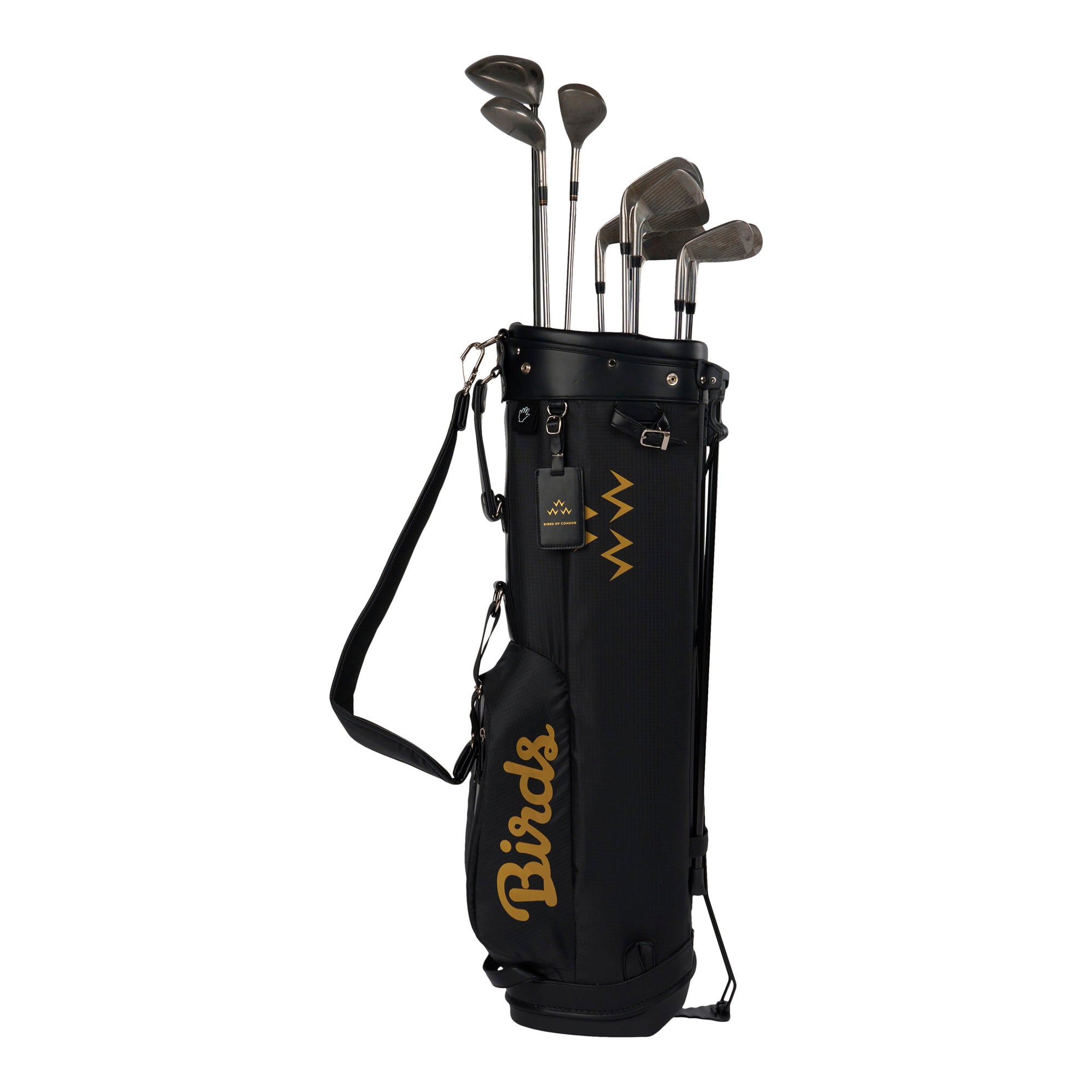 birds-of-condor-black-gold-golf-stand-carry-bag-front