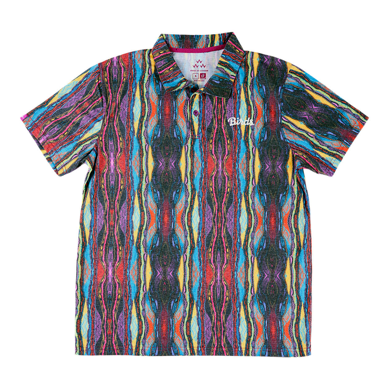  Cardinal Birds Pattern Golf Polo Shirts for Men