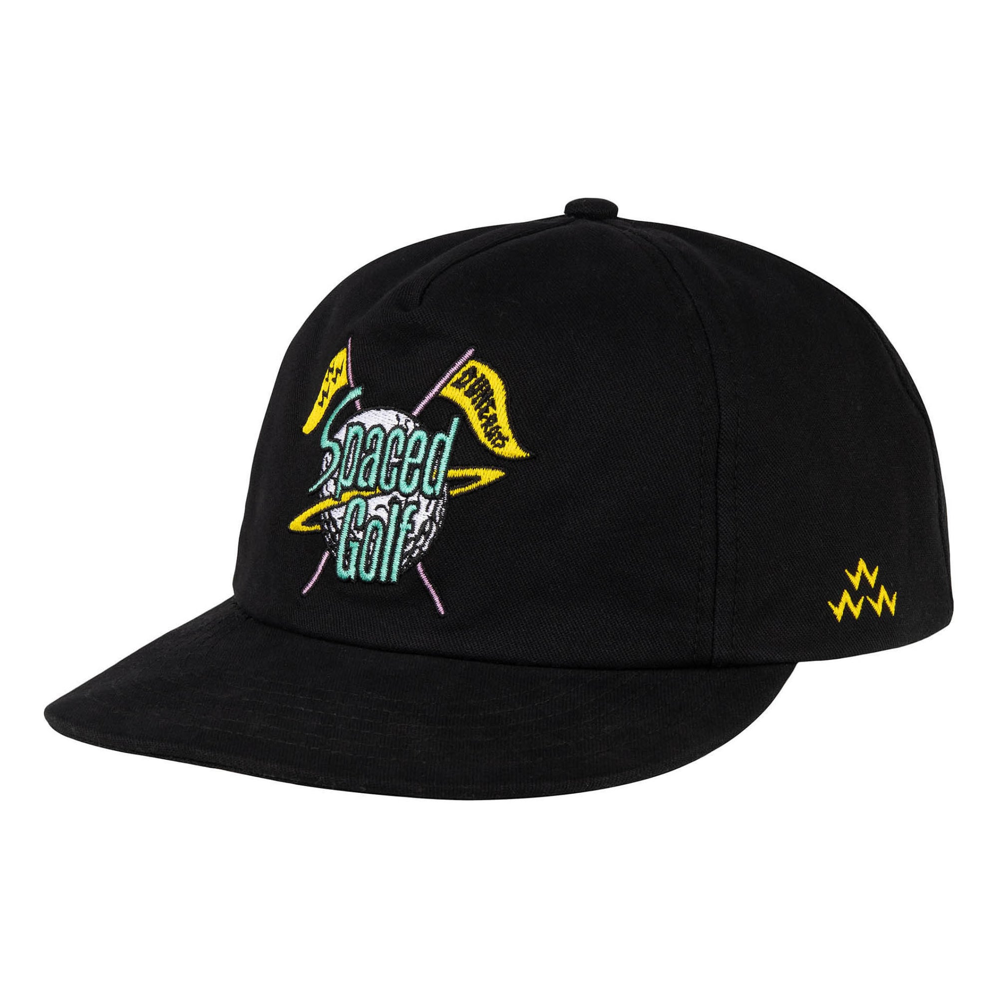 birds of condor dune rats spaced golf galaxy embroidered emblem soft peak snapback hat cap front