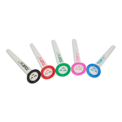 pack of 5 USGA compliant tees with 80mm rockets for powerful drives!