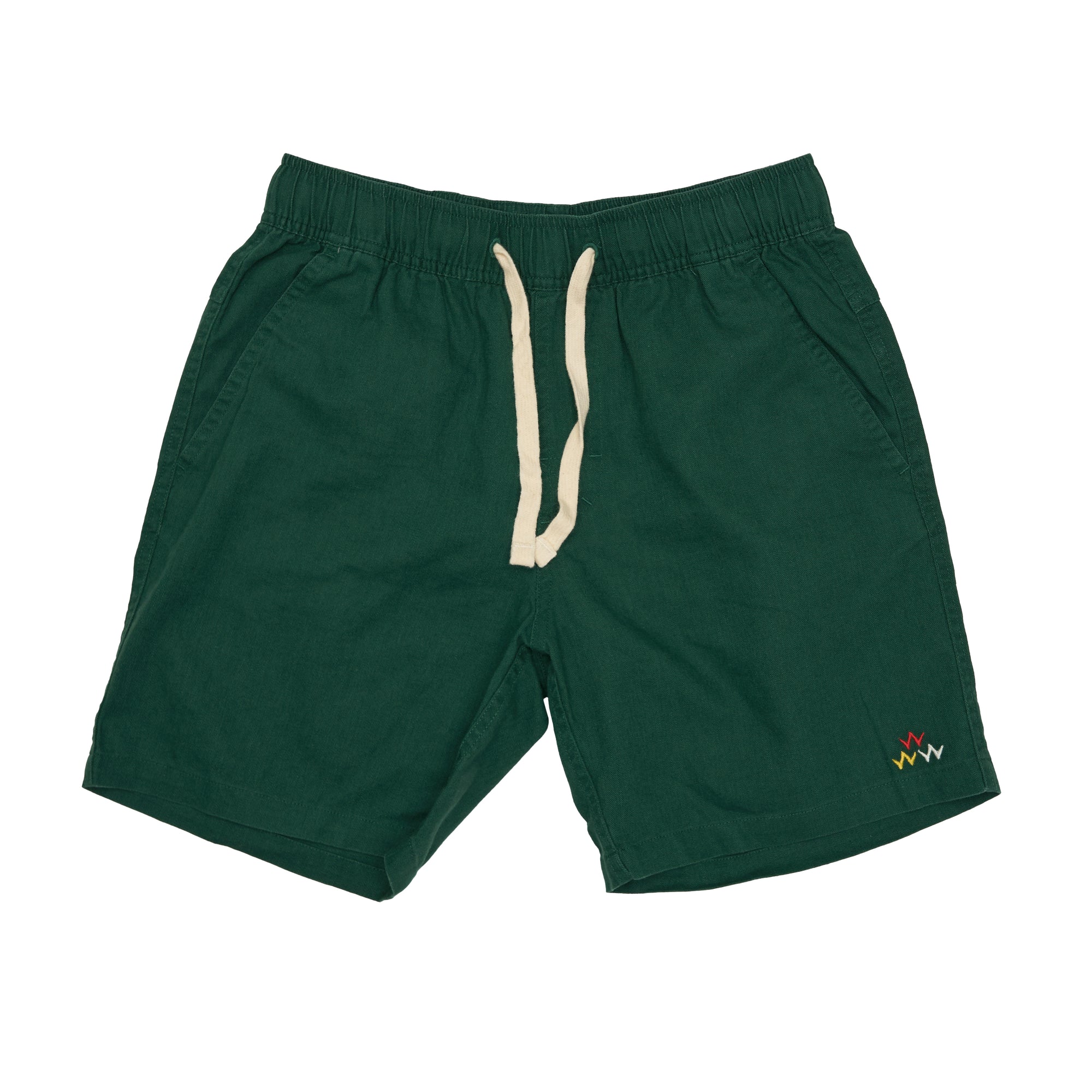 birds-of-condor-green-cotton-linen-golf-walk-shorts-front