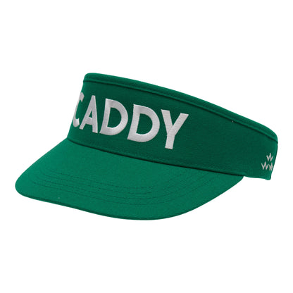 birds-of-condor-green-golf-caddy-caddie-visor-hat-front