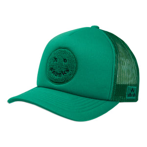 birds-of-condor-green-no-shanks-trucker-mesh-golf-hat-cap-front