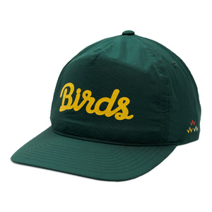 birds-of-condor-green-nylon-golf-summer-snapback-hat-front