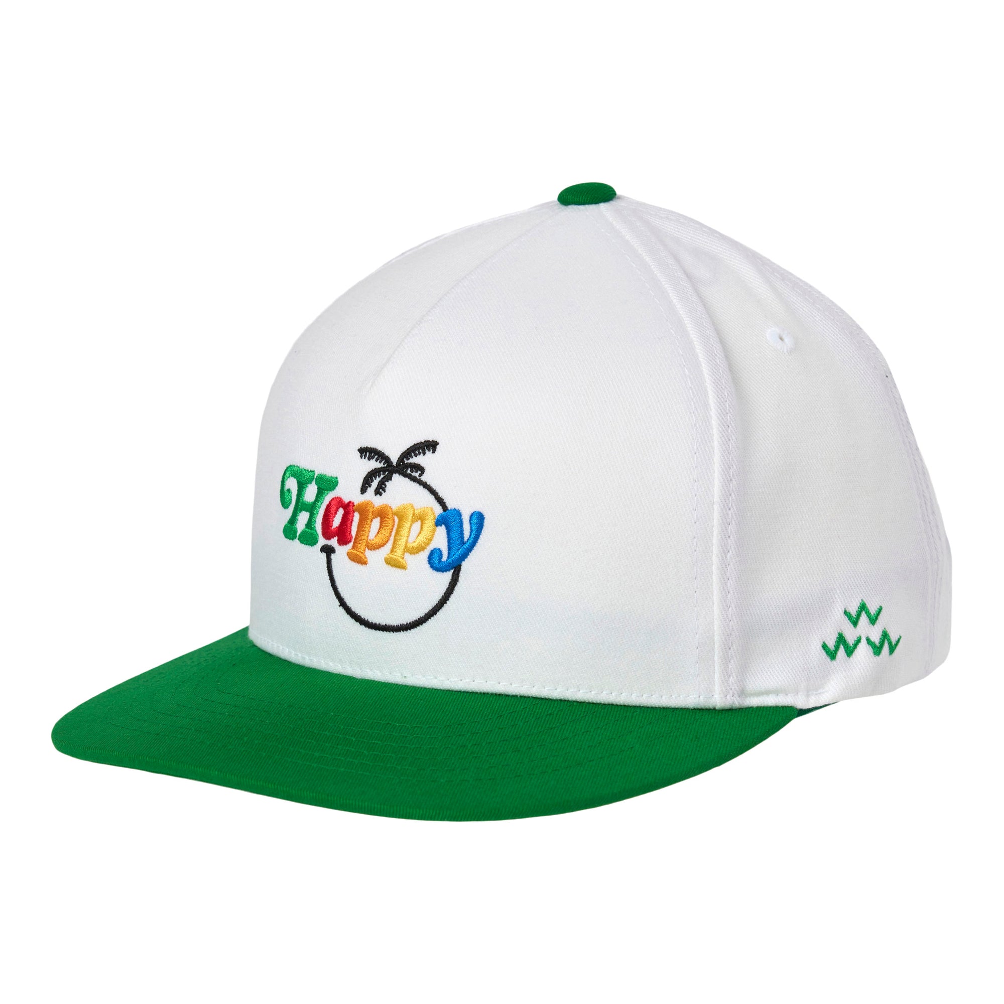 birds-of-condor-white-green-rainbow-happy-place-golf-hat
