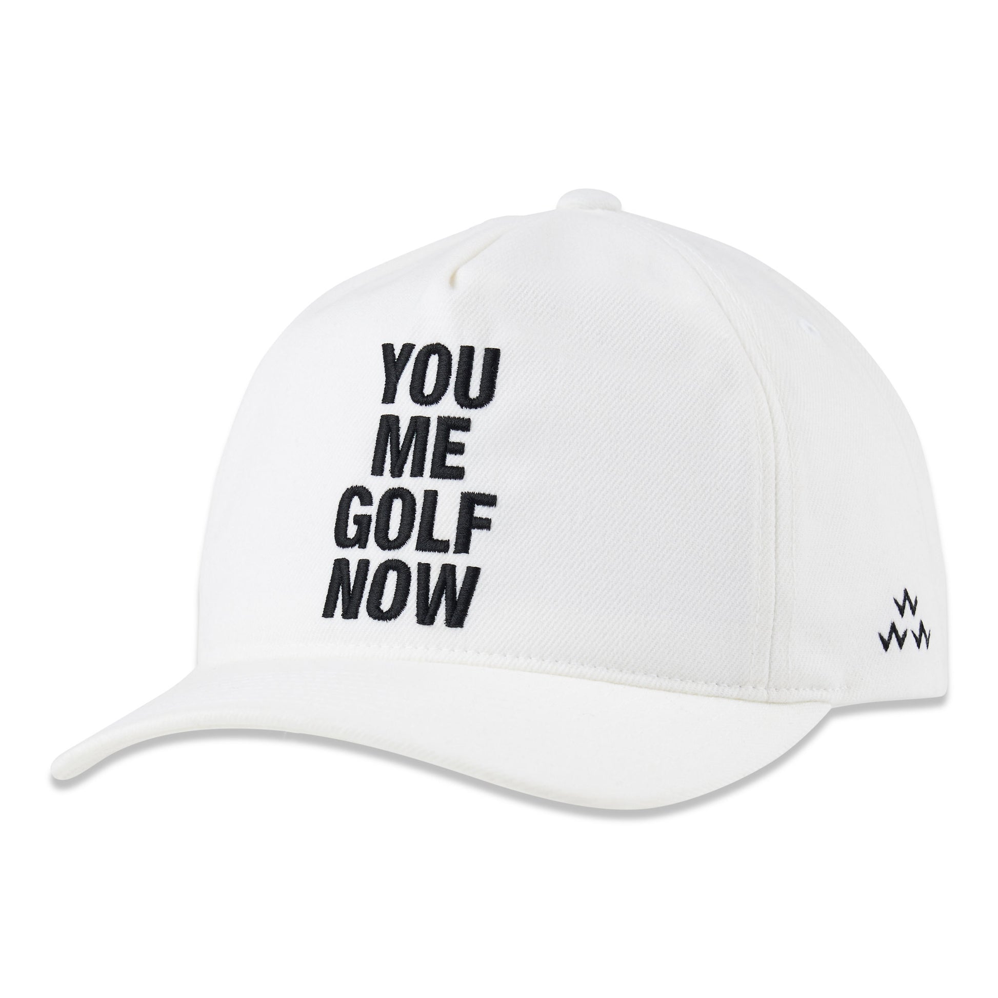 birds-of-condor-white-you-me-golf-now-snapback-hat-front