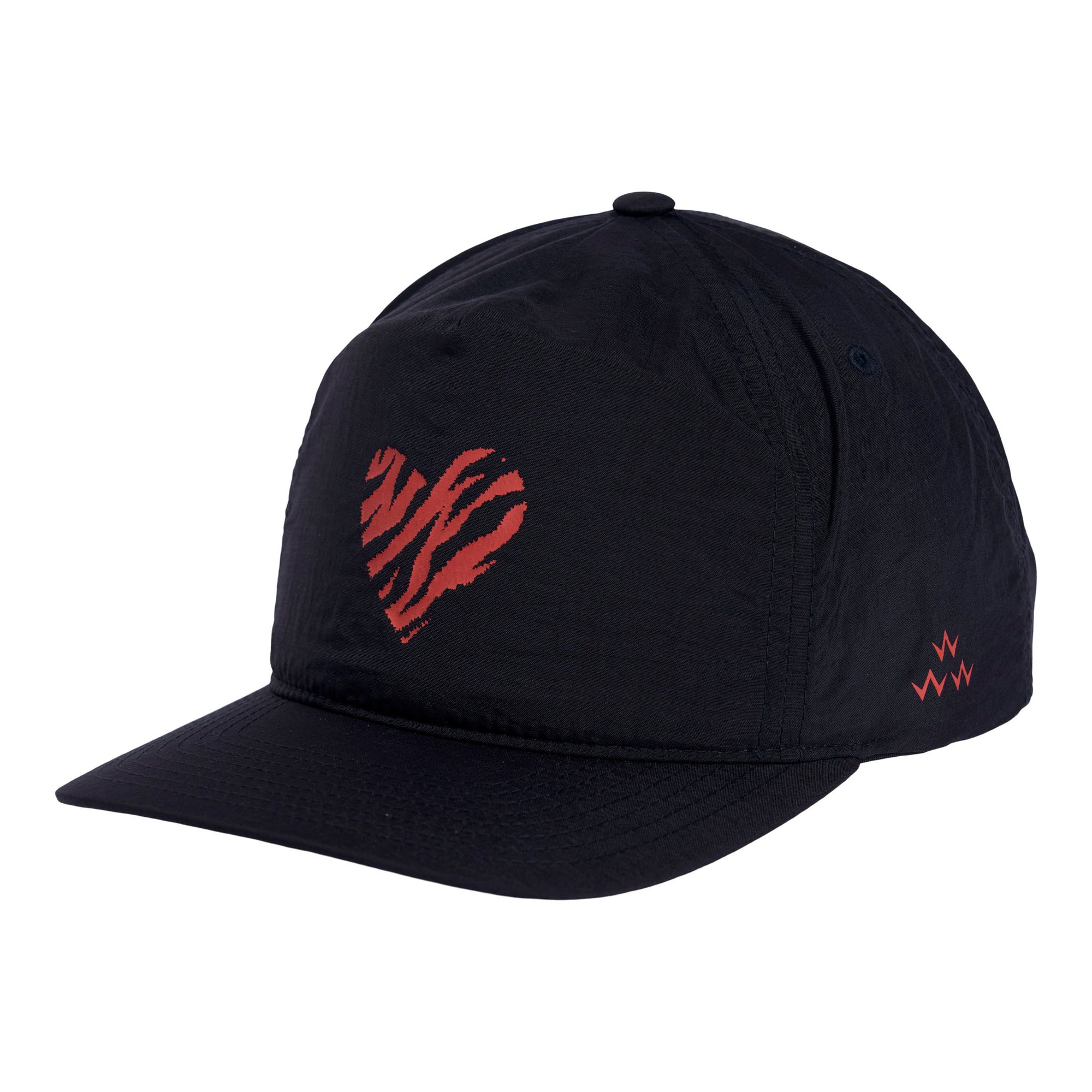 tiger heart red and black snapback from birds of condor golf